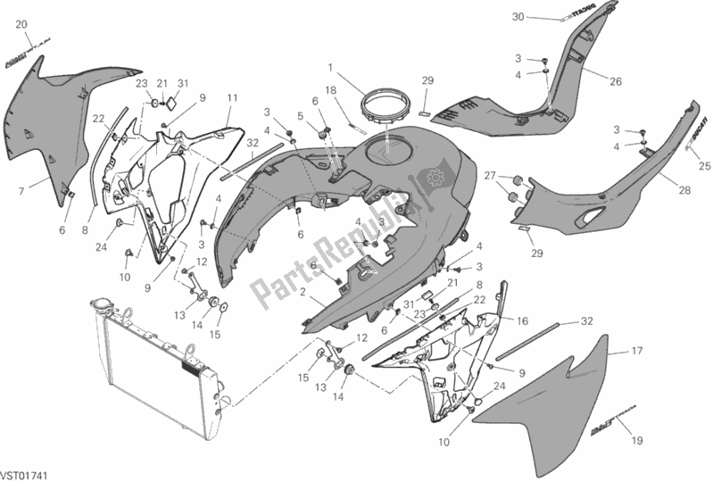 Wszystkie części do 34a - Owiewka Ducati Multistrada 1260 ABS 2018 Wszystkie części do 34a - Owiewka Ducati Multistrada 1260 ABS 2018